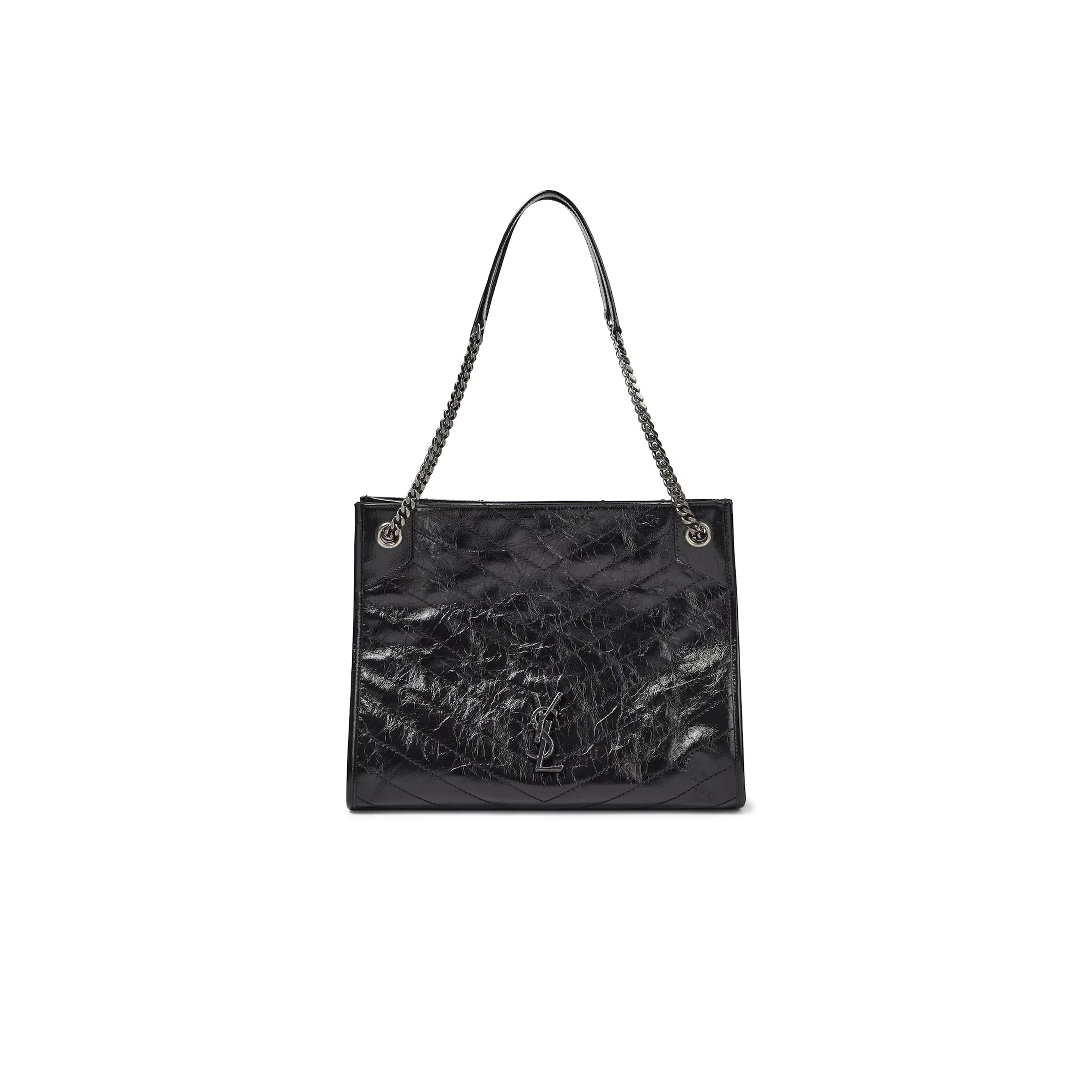 YSL NIKI CRINKLED LEATHER SHOPPER P00859222 (33*27*11.5cm)